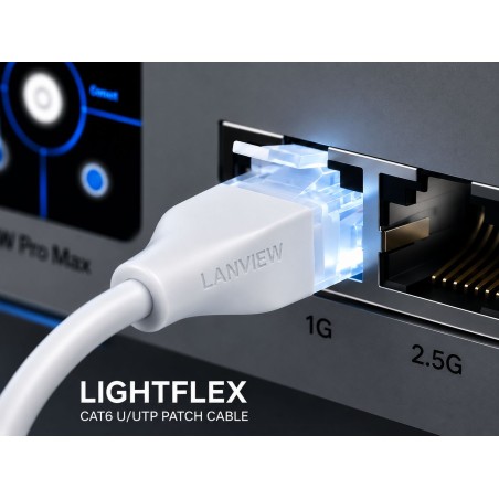 Lanview LightFlex CAT6 U/UTP 0.5M,